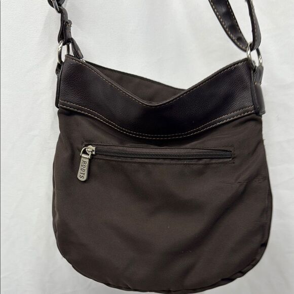 Roots Brown Messenger Bag with Adjustable Strap and Flap Closure - Picture 5 of 5